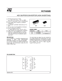Datasheet HCF4050B manufacturer STMicroelectronics
